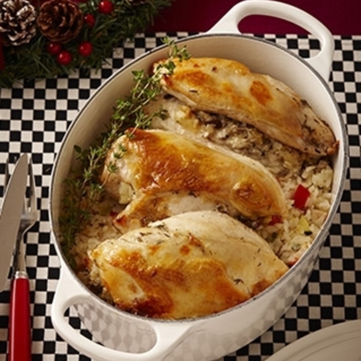 ル クルーゼ公式 スタッフド チキンブレスト レシピ 作り方 By ル クルーゼ公式ショップ 楽天レシピ